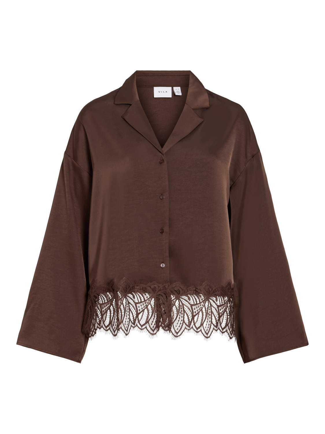 VILEA Shirt - Coffee Bean - VERO MODA & VILA Bergvik
